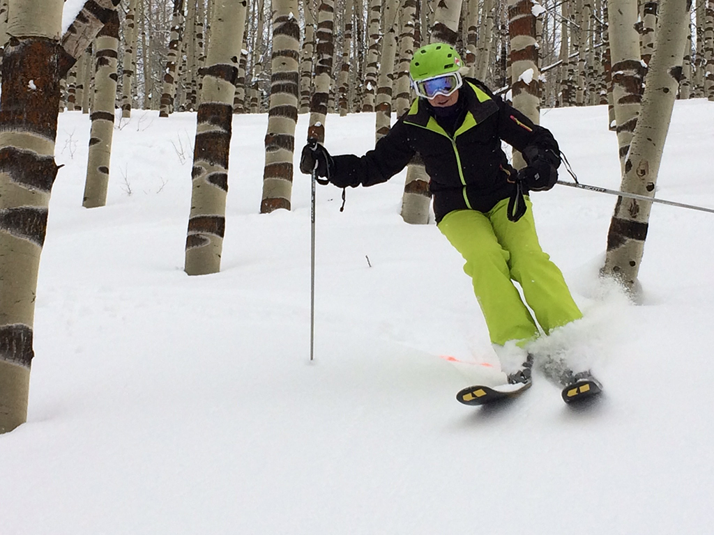 Carol Shanser Skiing 