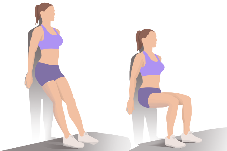 Wall Sit Demonstration