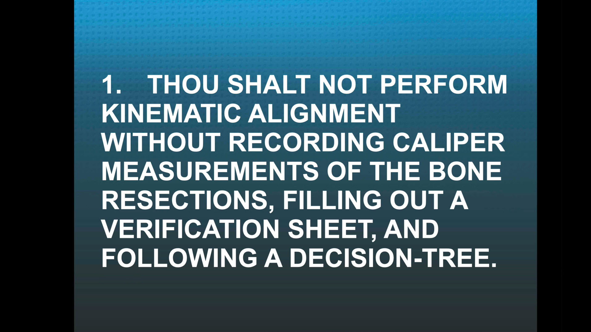 Commandment 1